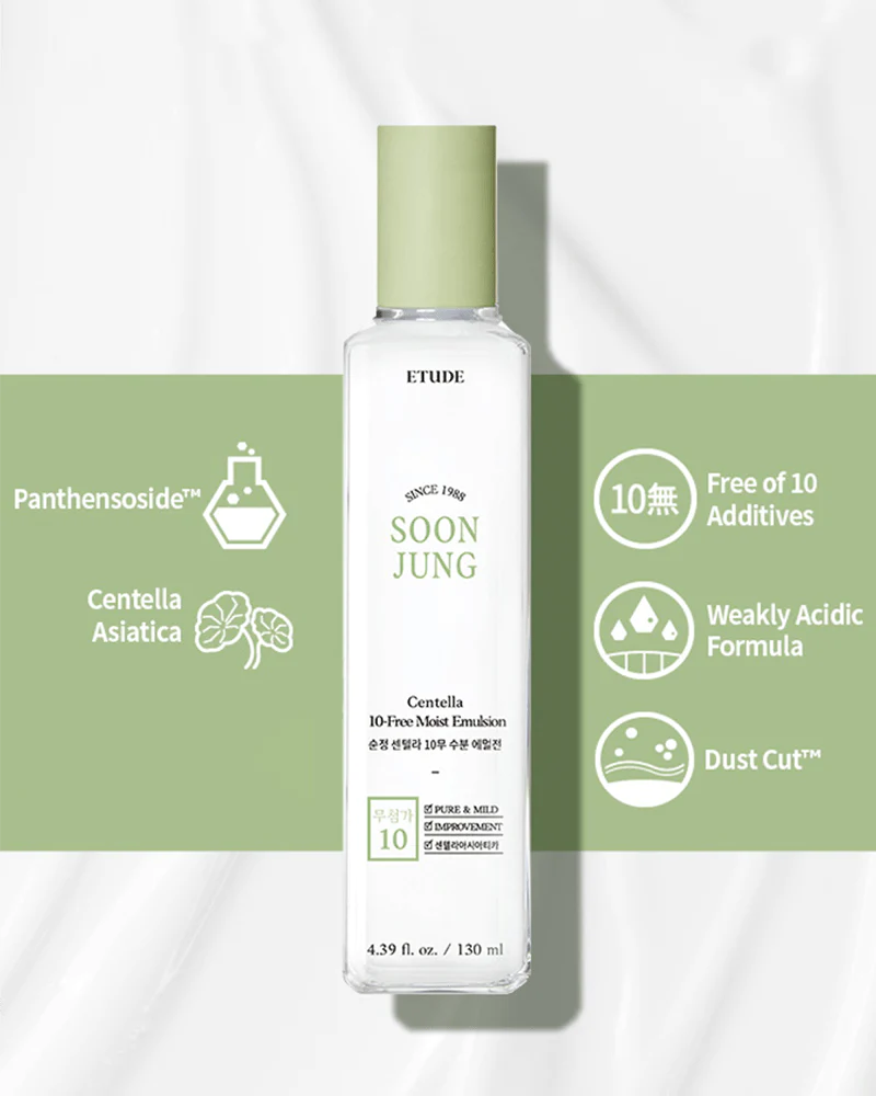 Etude - SoonJung Centella 10-Free Moist Emulsion