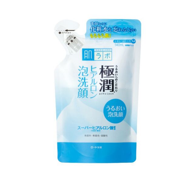 Rohto Mentholatum - Hada Labo Gokujyun Hyaluronic Acid Face Foam - BASIC MADE CO