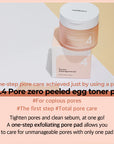 numbuzin - No. 4 Pore Zero Peeled Egg Toner Pad