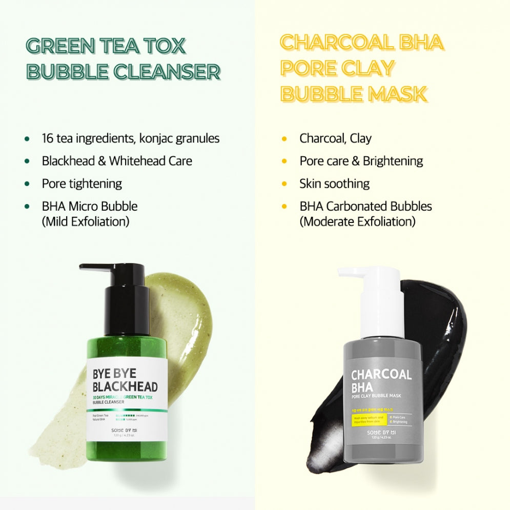 Some By Mi - Charcoal BHA Pore Clay Bubble Mask