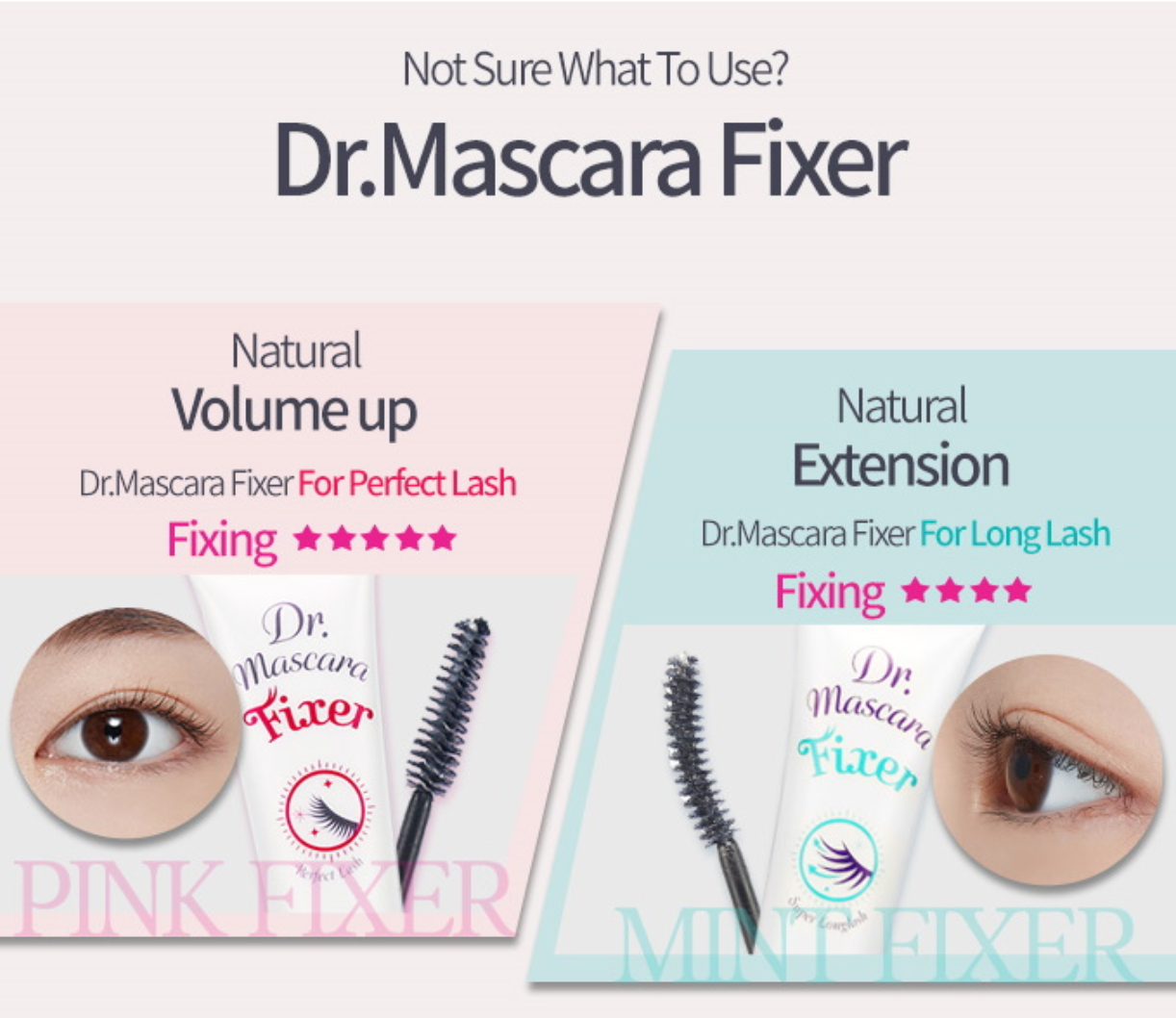 Etude - Dr. Mascara Fixer - 2 Types