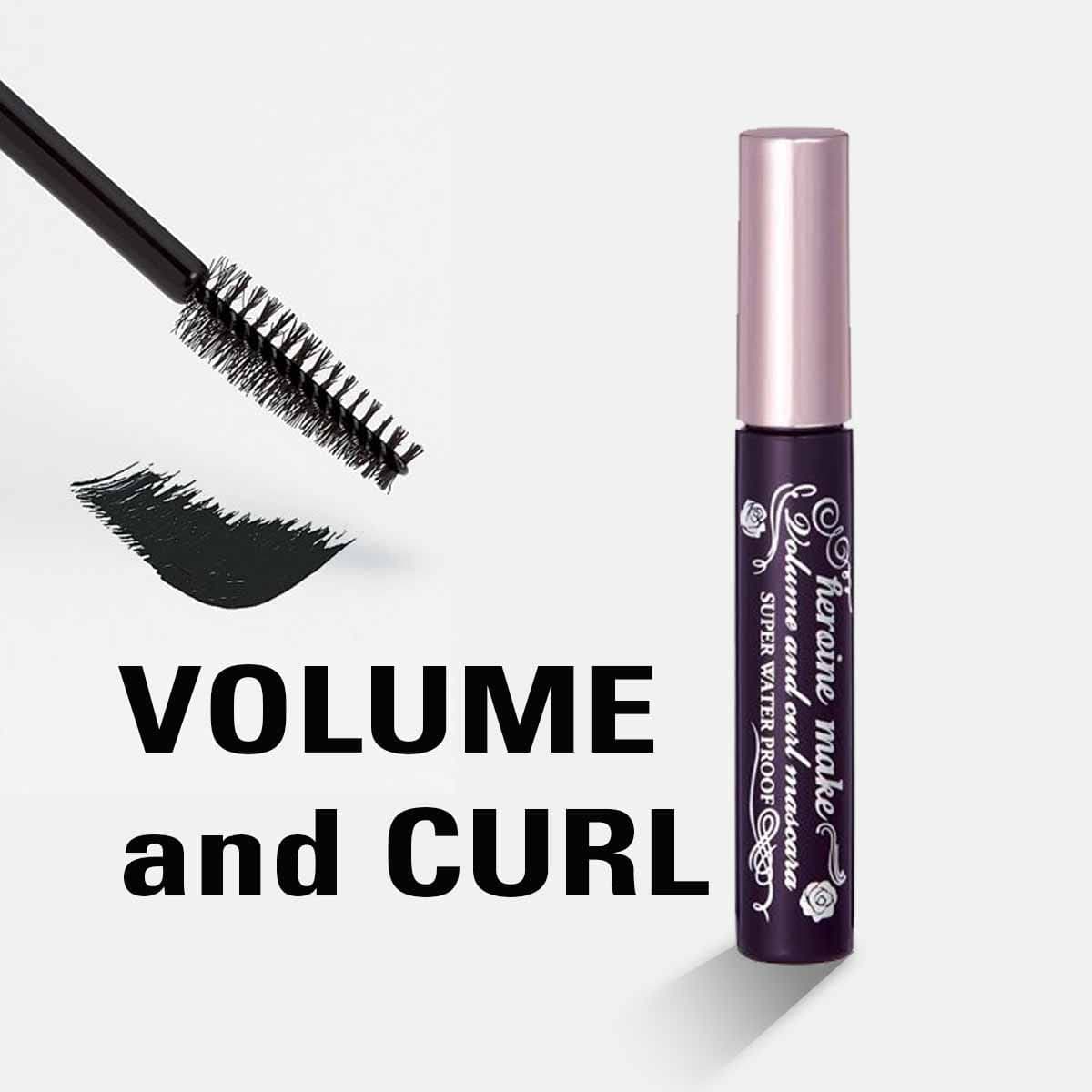 Isehan - Kiss Me Heroine Make Volume &amp; Curl Mascara Super Waterproof - BASIC MADE CO