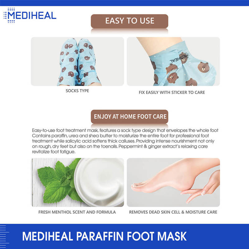 Mediheal X Line Friends - Paraffin Foot Mask