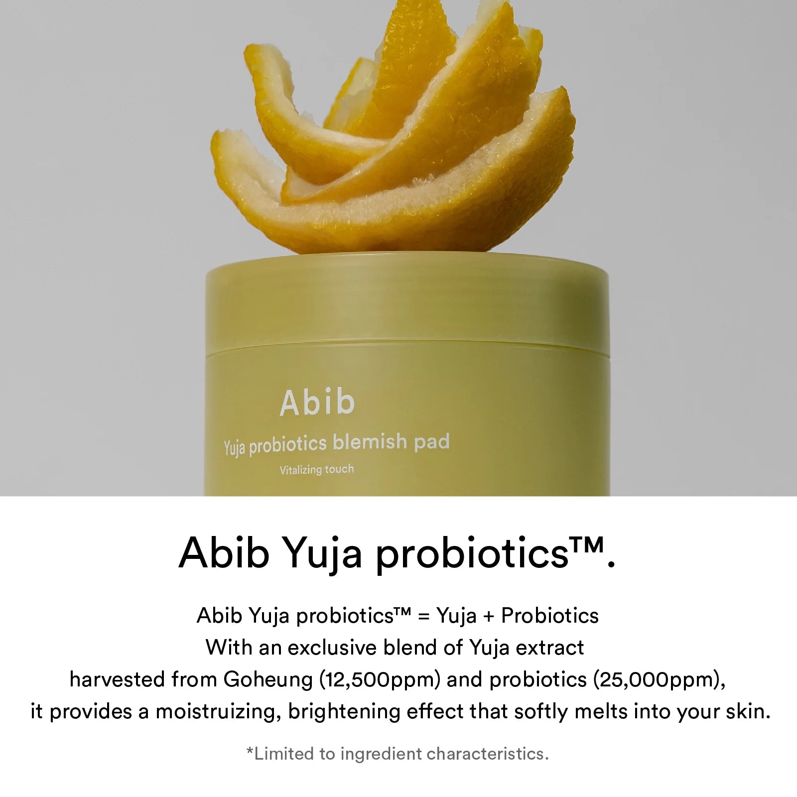 Abib - Yuja Probiotics Blemish Pad Vitalizing Touch